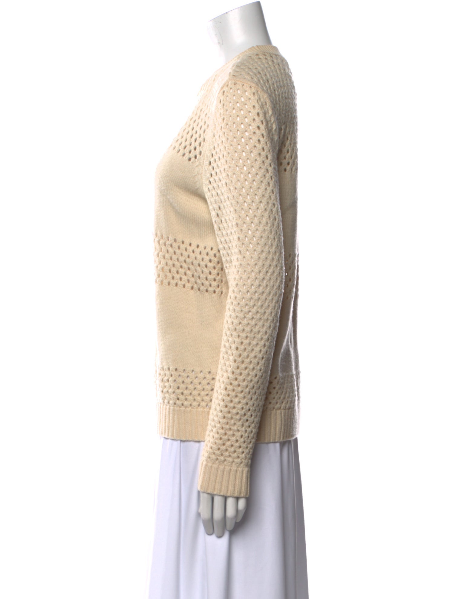 Tory Burch Merino Wool Striped Sweater