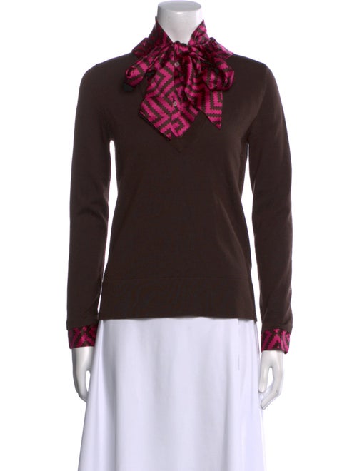 Tory Burch Wool Graphic Print Sweater
