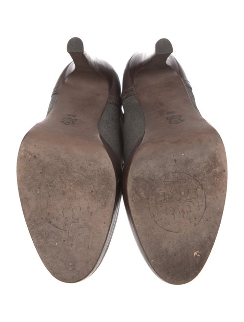 Tory Burch Leather Lace-Up Boots