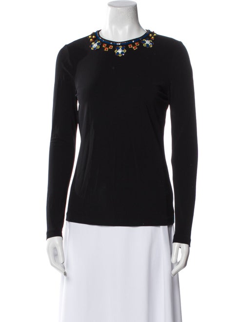 Tory Burch Crew Neck Long Sleeve Top