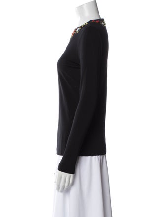 Tory Burch Crew Neck Long Sleeve Top