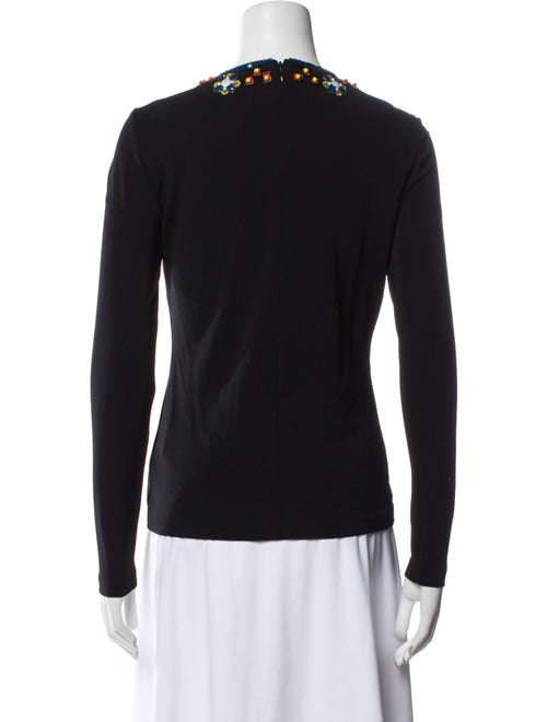 Tory Burch Crew Neck Long Sleeve Top