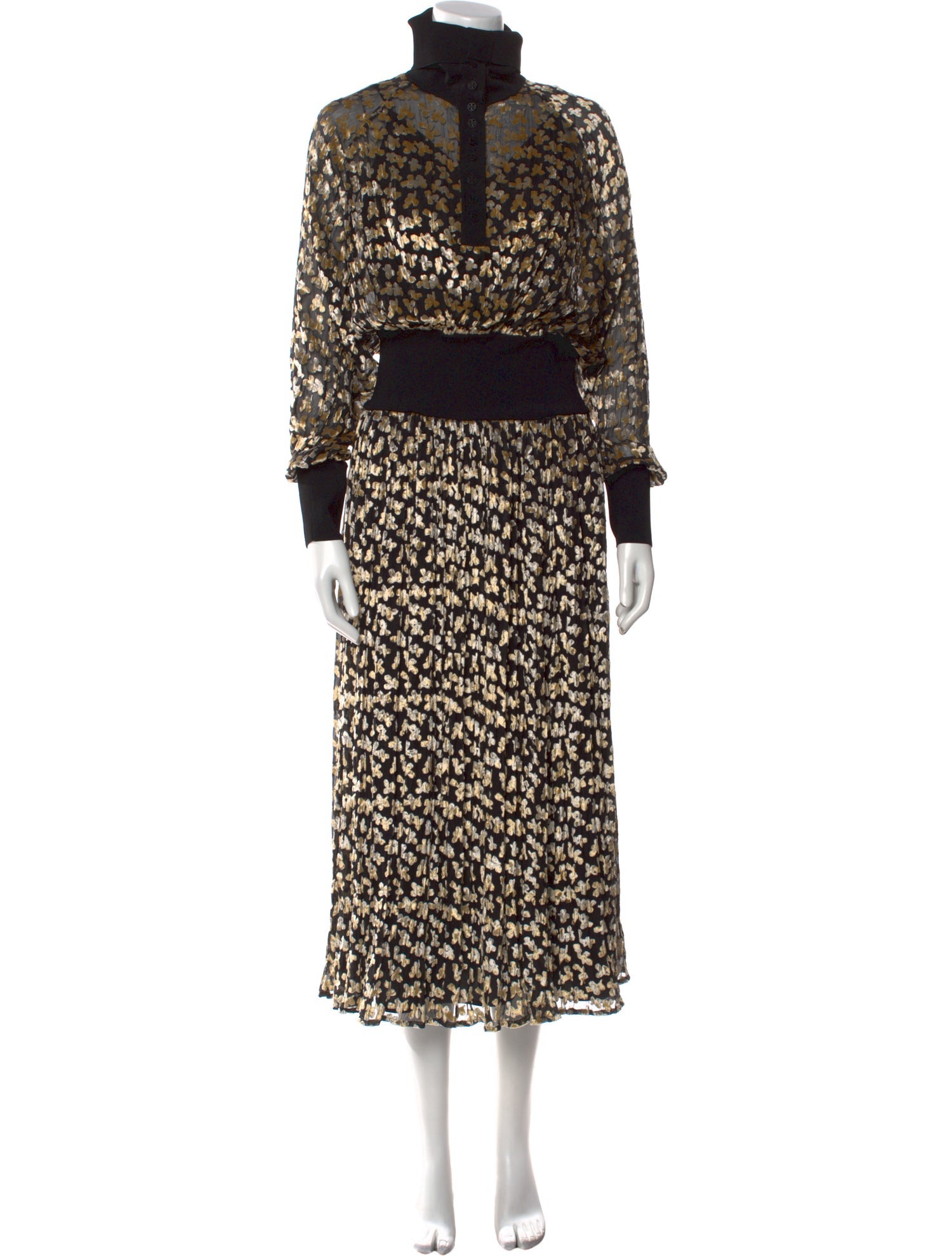 Tory Burch Animal Print Midi Length Dress w/ Tags