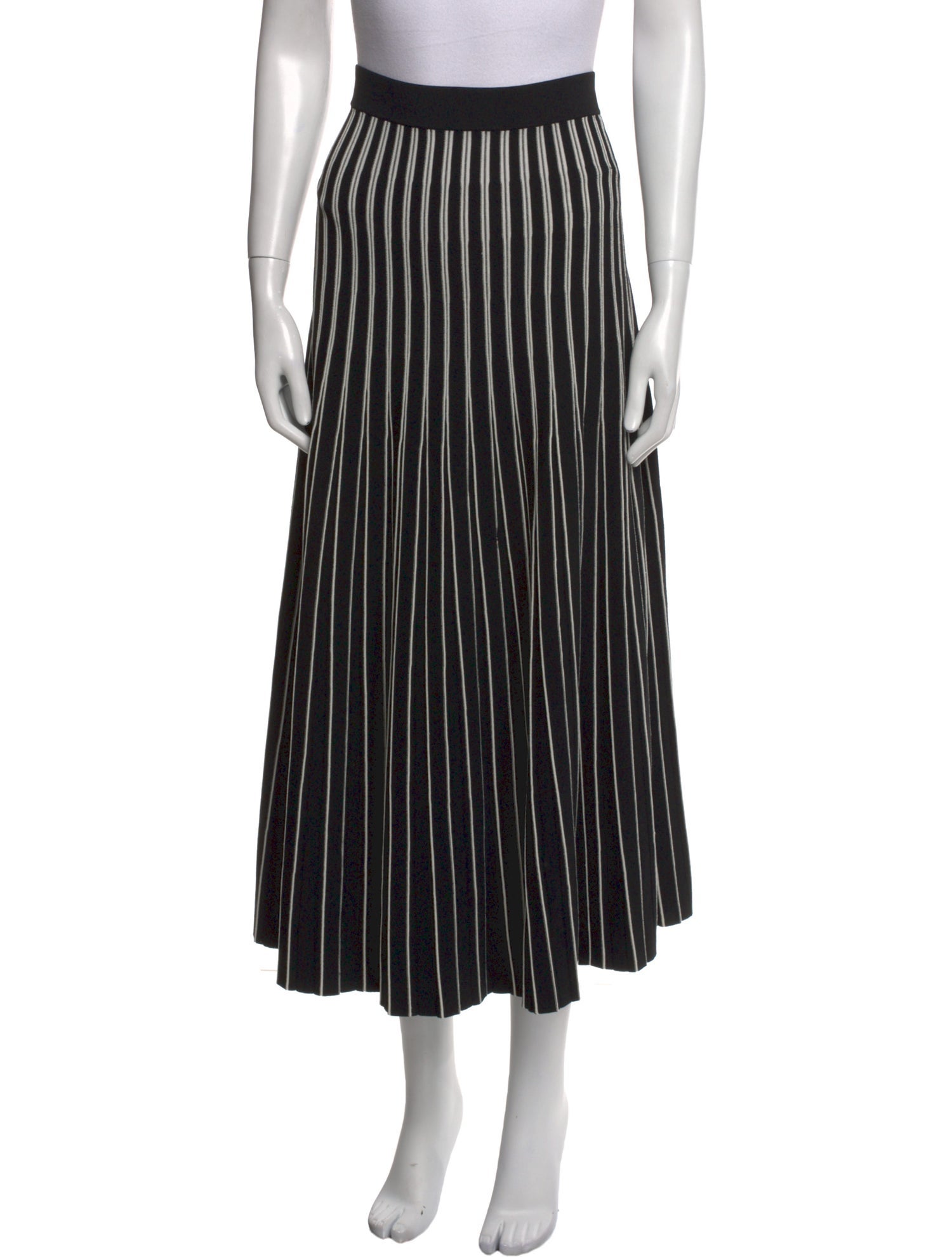 Tory Burch Striped Midi Length Skirt