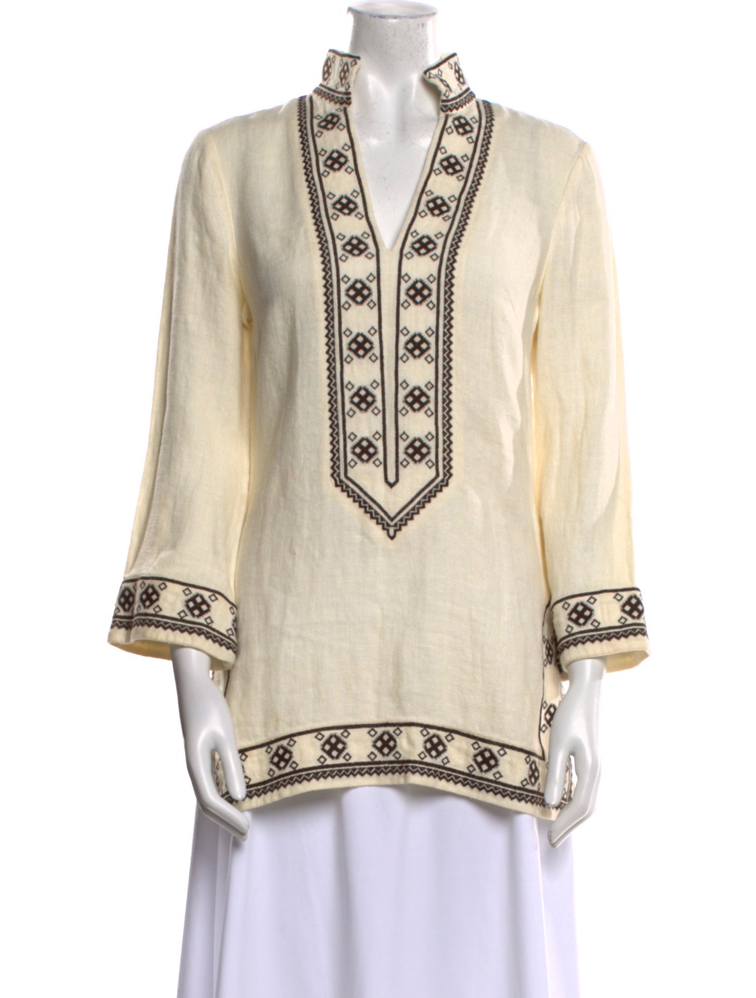 Tory Burch Linen Printed Tunic