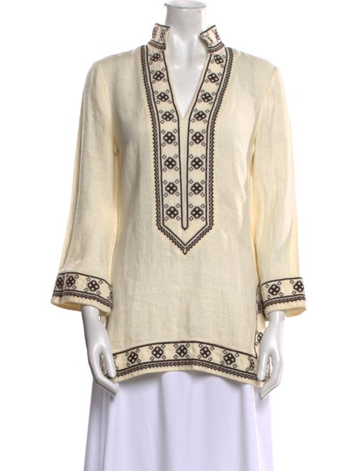 Tory Burch Linen Printed Tunic