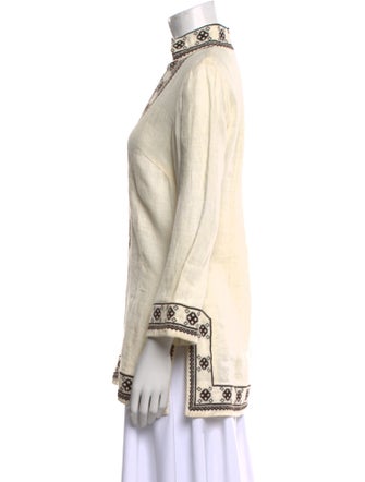 Tory Burch Linen Printed Tunic