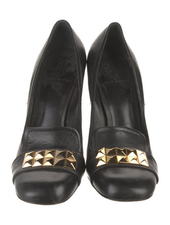 Tory Burch Leather Studded Accents Pumps