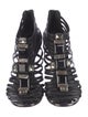 Tory Burch Leather Crystal Embellishments Gladiator Sandals