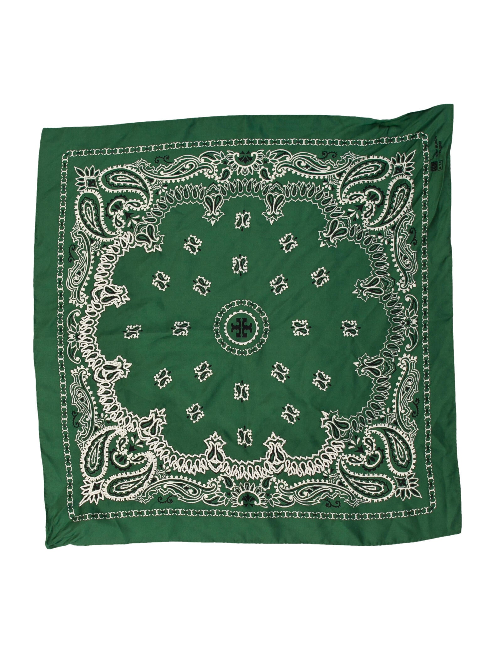 Tory Burch Silk Paisley Print Bandana