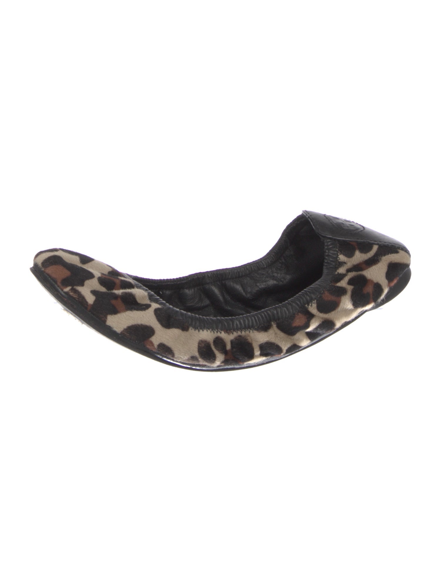 Tory Burch Ponyhair Animal Print Flats