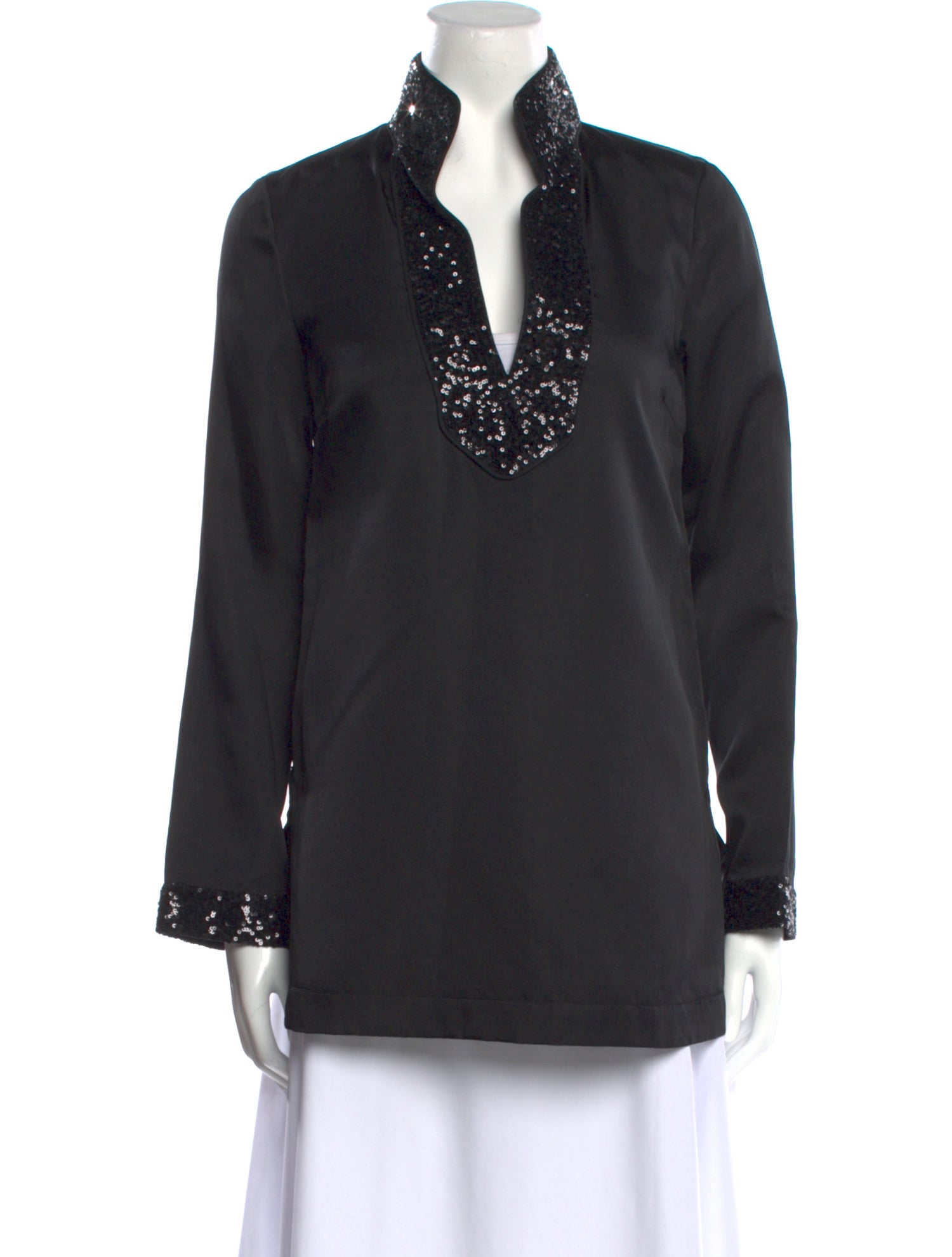 Tory Burch Silk V-Neck Tunic