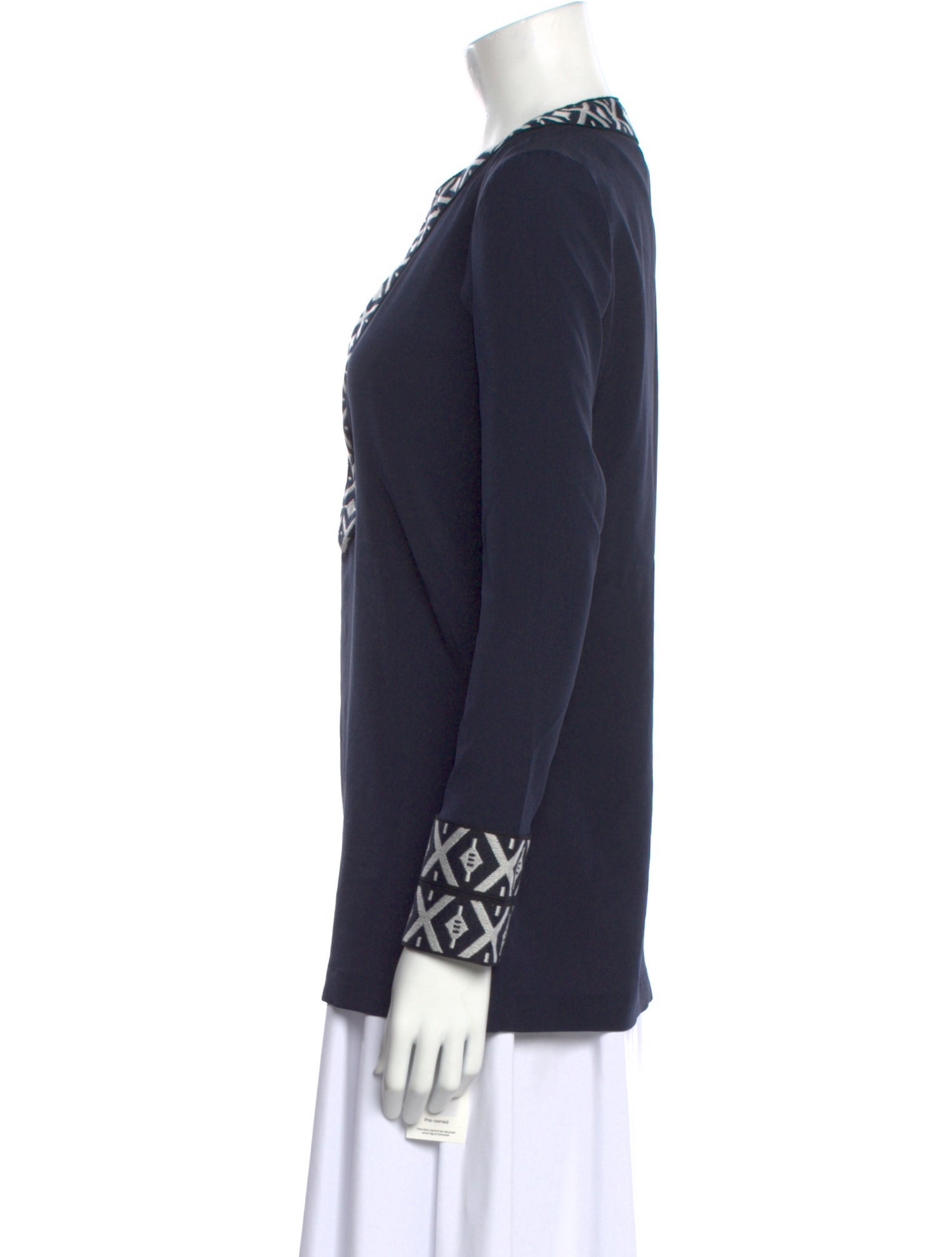 Tory Burch V-Neck Long Sleeve Tunic