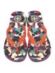 Tory Burch Rubber Printed Flip Flops