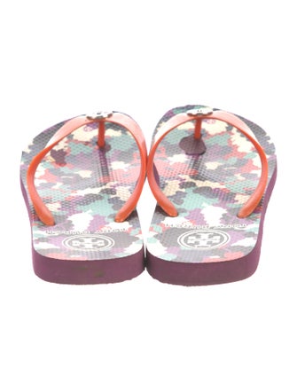 Tory Burch Rubber Printed Flip Flops