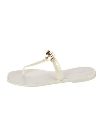 Tory Burch Rubber T-Strap Sandals
