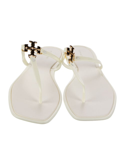 Tory Burch Rubber T-Strap Sandals