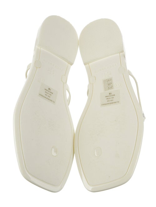 Tory Burch Rubber T-Strap Sandals