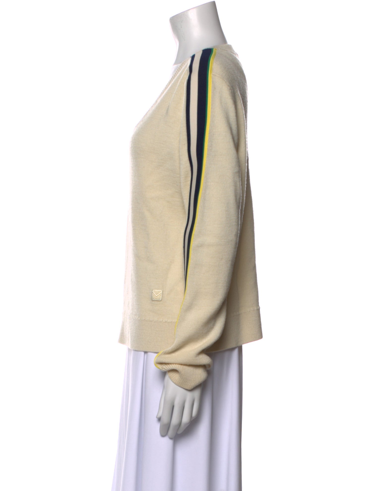 Tory Burch Wool V-Neck Sweatshirt