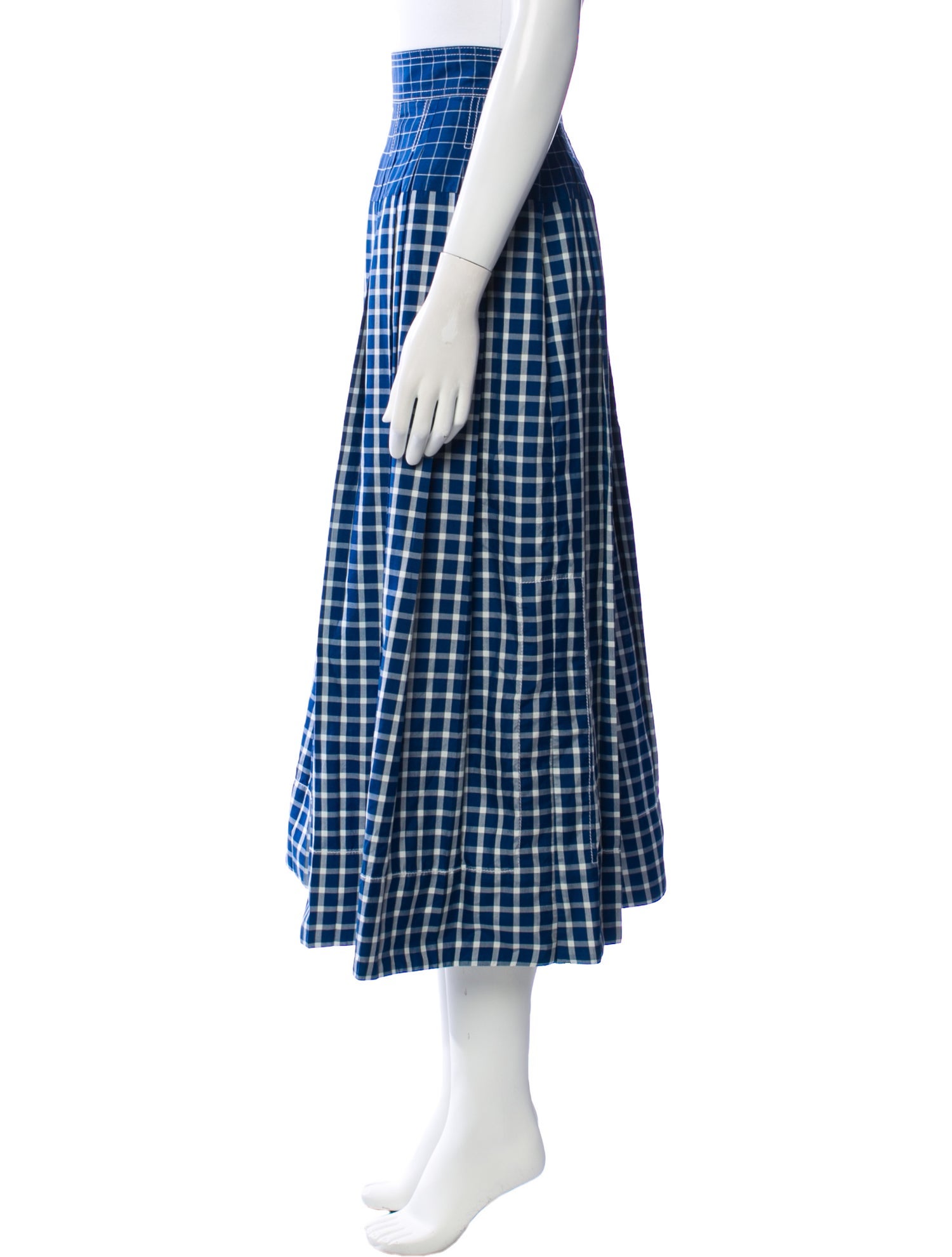 Tory Burch Silk Midi Length Skirt