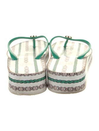 Tory Burch Rubber Printed Flip Flops