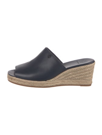 Tory Burch Leather Lasercut Accents Espadrilles