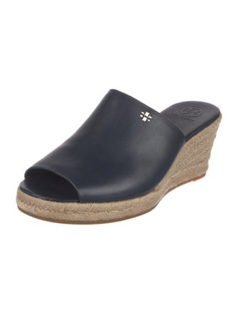 Tory Burch Leather Lasercut Accents Espadrilles