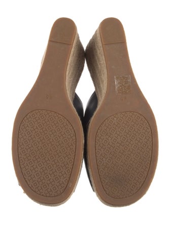 Tory Burch Leather Lasercut Accents Espadrilles