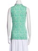 Tory Burch Printed Sleeveless Polo