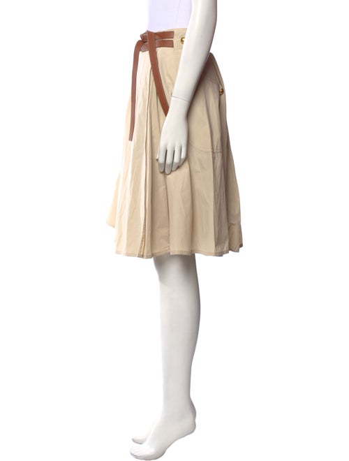 Tory Burch Pleated Accents Knee-Length Skirt