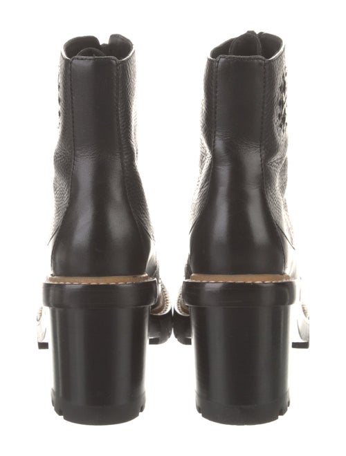 Tory Burch Leather Lace-Up Boots