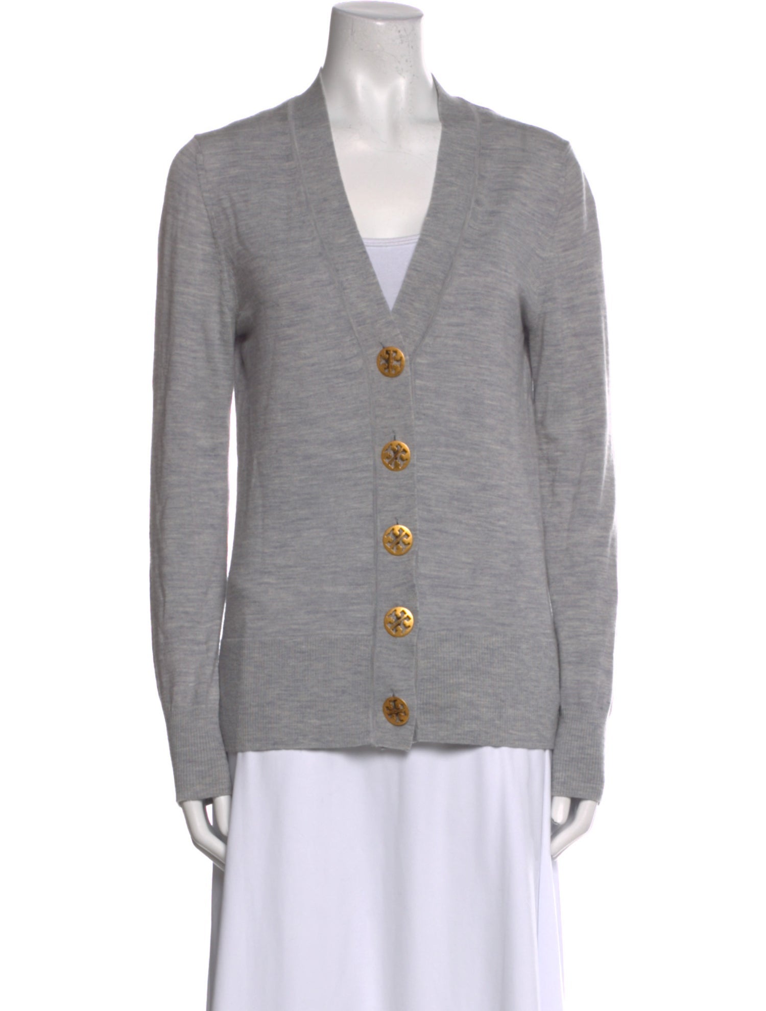 Tory Burch Merino Wool V-Neck Sweater
