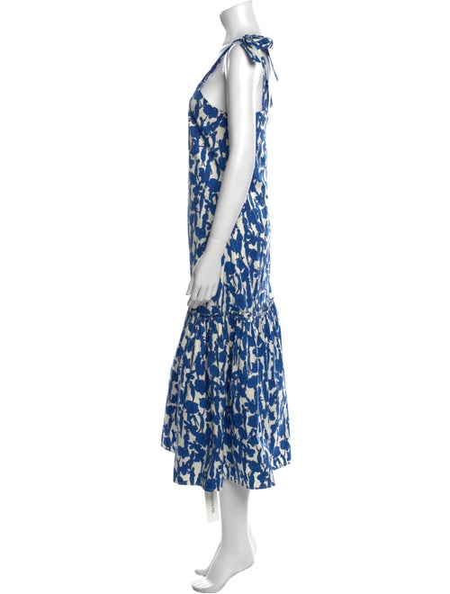 Tory Burch Floral Print Midi Length Dress