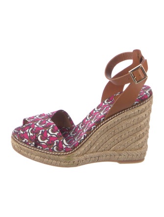 Tory Burch Leather Printed Espadrilles