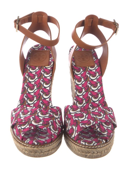 Tory Burch Leather Printed Espadrilles