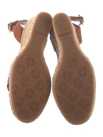 Tory Burch Leather Printed Espadrilles