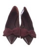 Tory Burch Leather Bow Accents Flats
