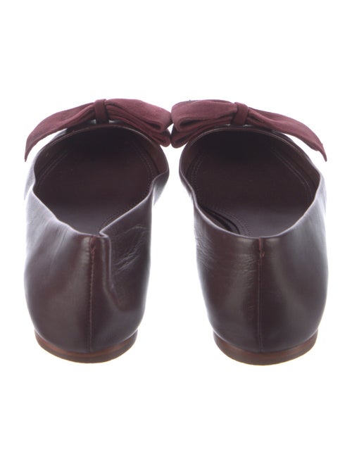 Tory Burch Leather Bow Accents Flats