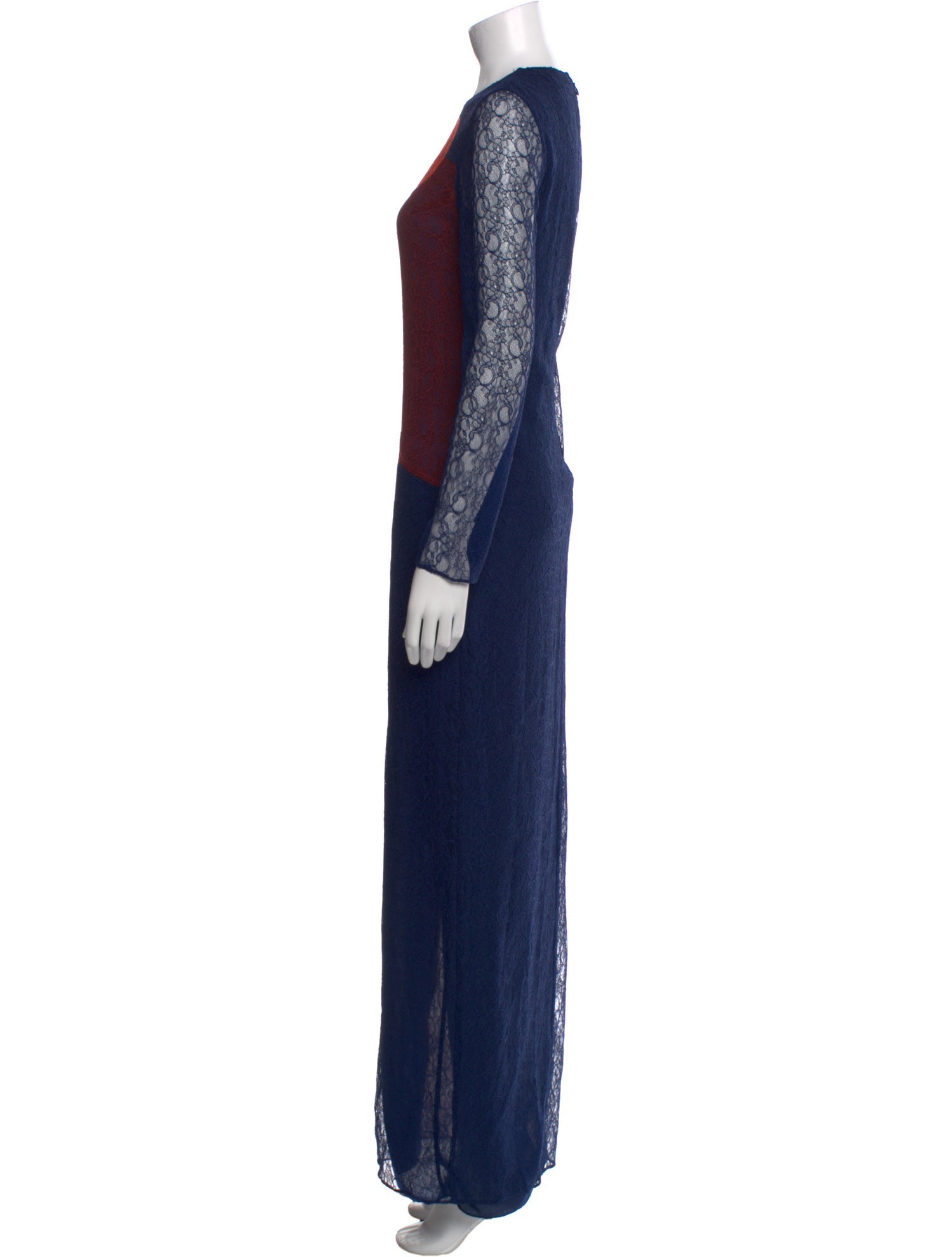 Tory Burch Lace Pattern Long Dress