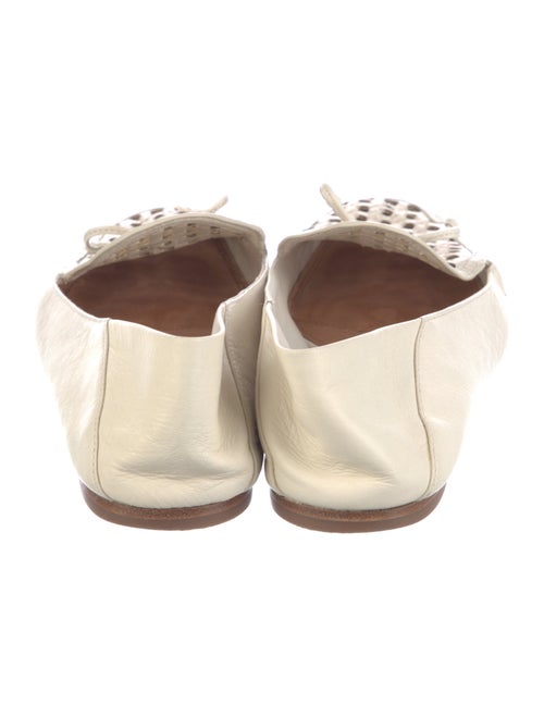 Tory Burch Leather Bow Accents Loafers