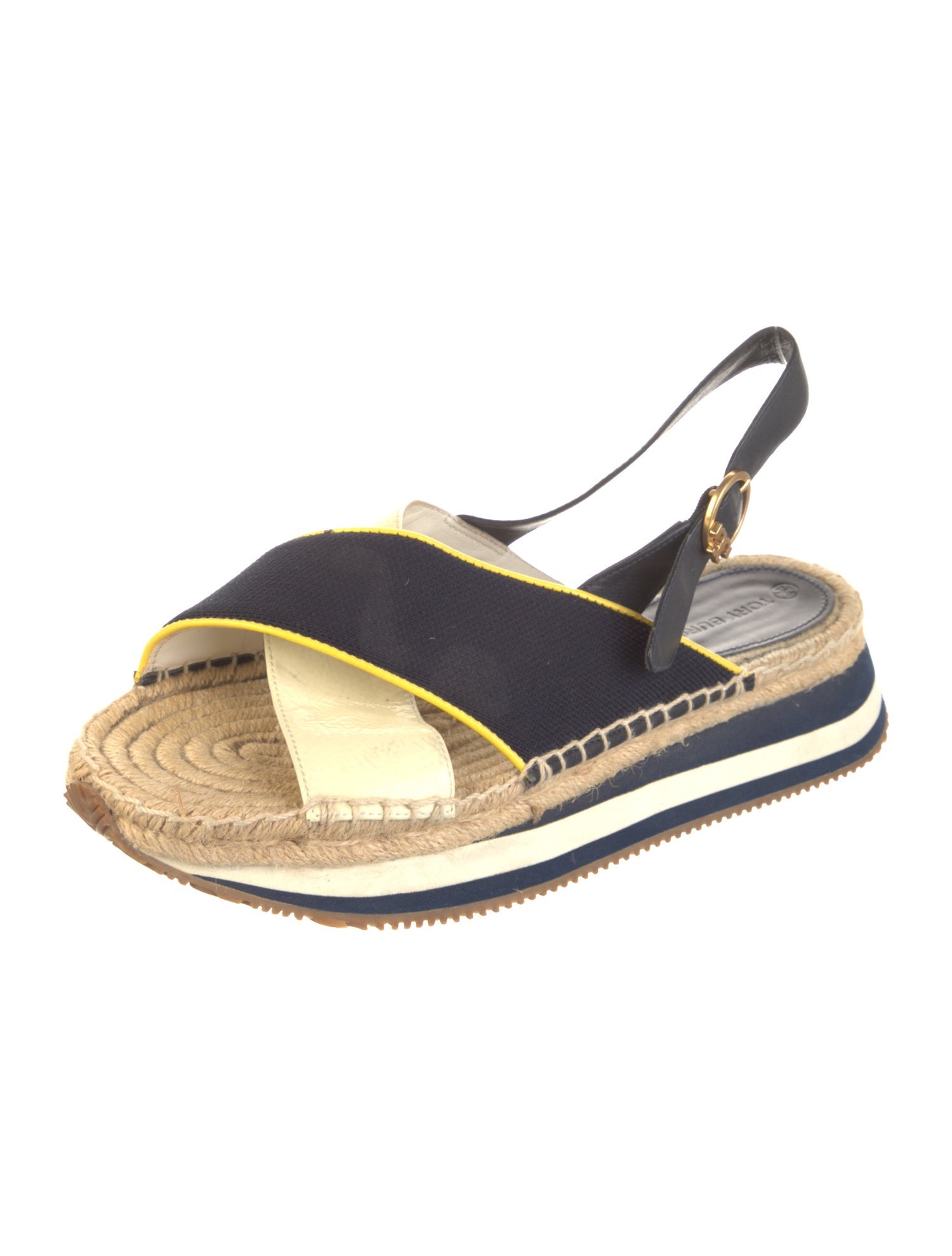 Tory Burch Leather Printed Slingback Sandals