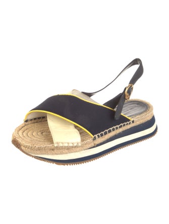 Tory Burch Leather Printed Slingback Sandals