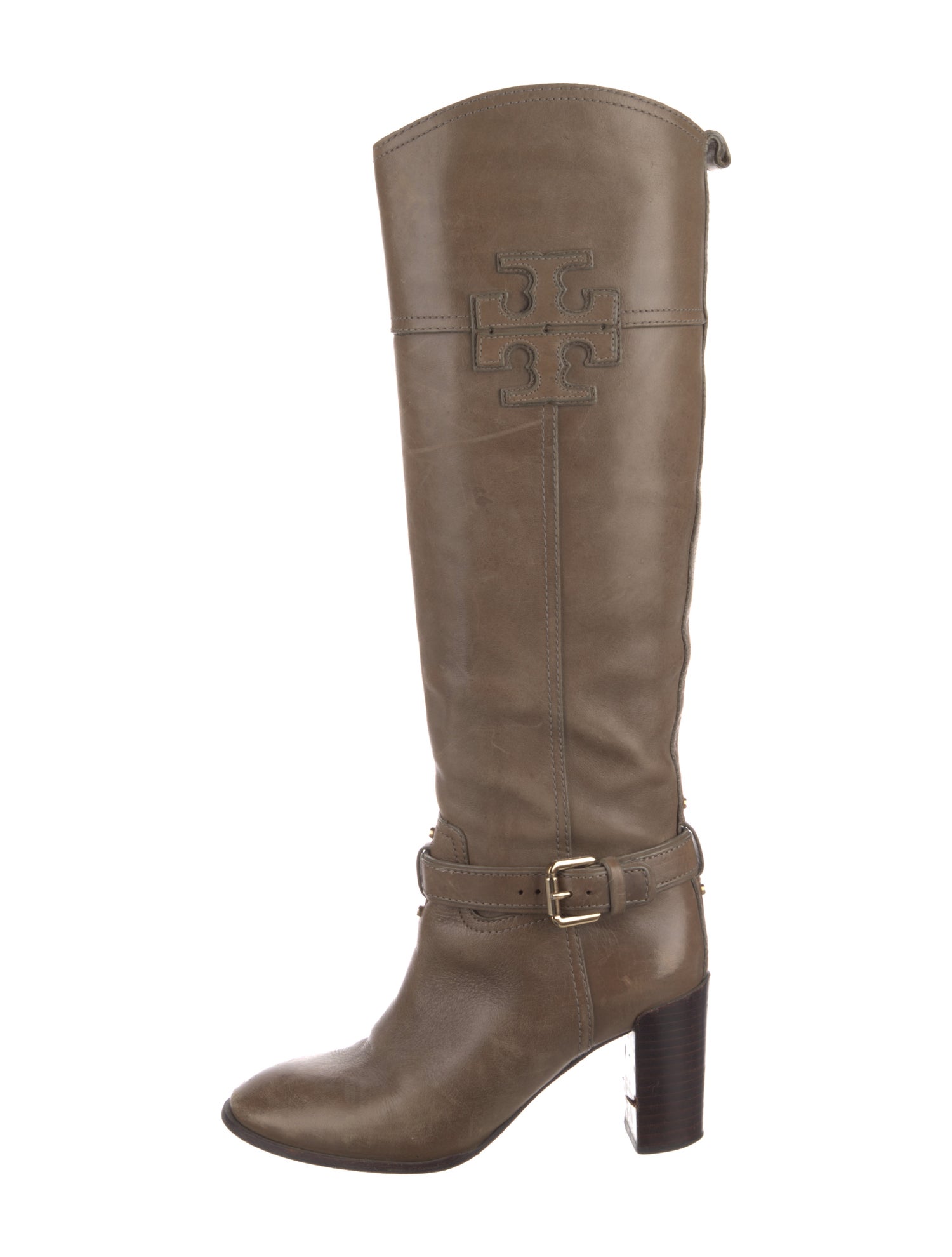 Tory Burch Leather Riding Boots