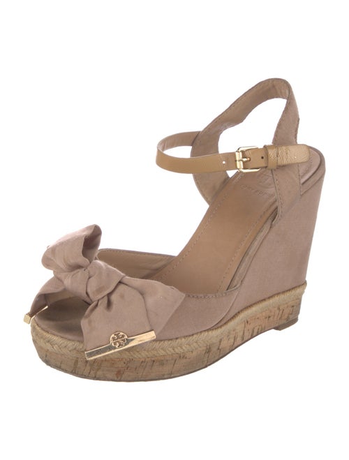 Tory Burch Canvas Bow Accents Espadrilles