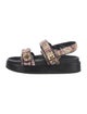 Tory Burch Tweed Pattern Slingback Sandals