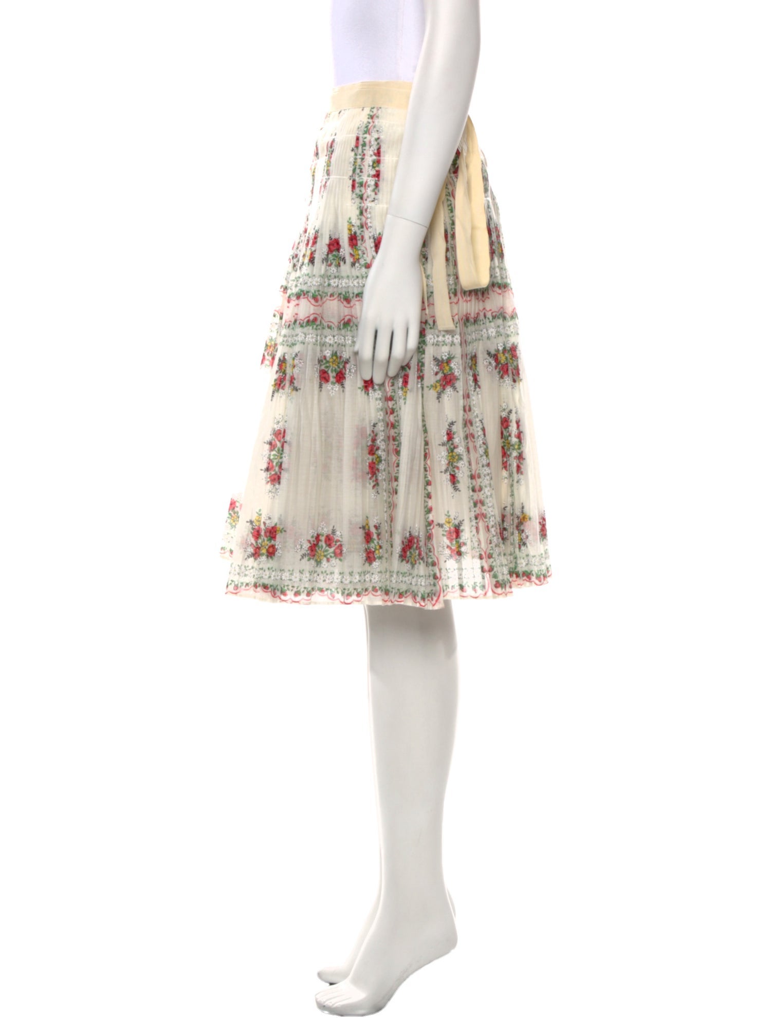 Tory Burch Floral Print Knee-Length Skirt w/ Tags