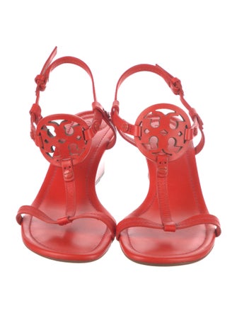 Tory Burch Leather T-Strap Sandals