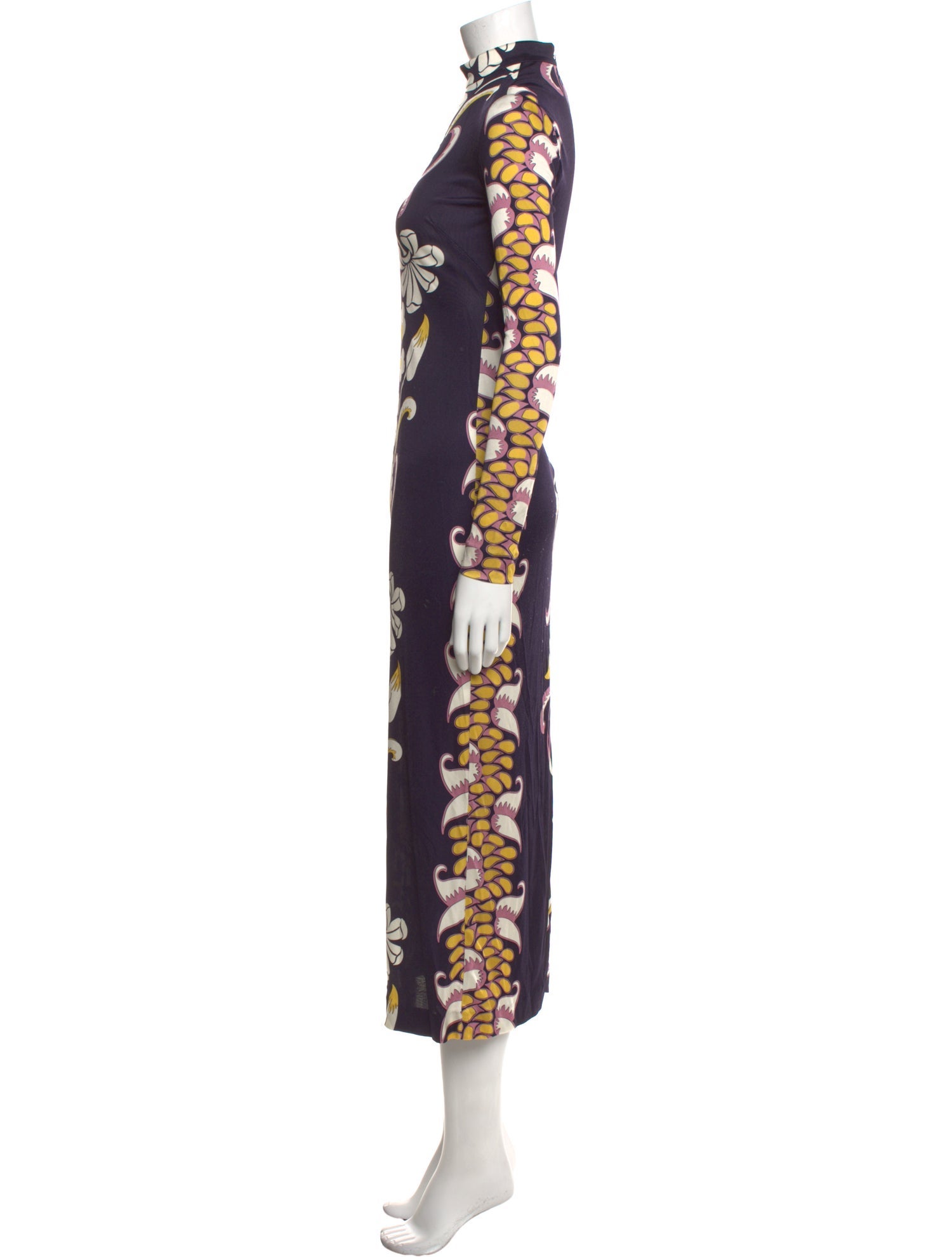 Tory Burch Graphic Print Long Dress