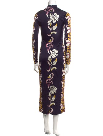 Tory Burch Graphic Print Long Dress