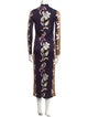 Tory Burch Graphic Print Long Dress